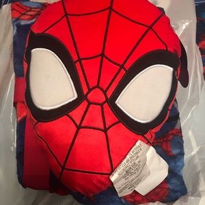Spider-Man pillow and throw
